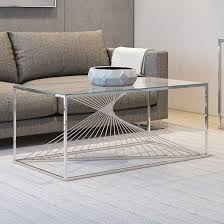 Cn Glass Coffee Table In Smoke With
