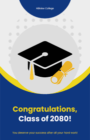 graduation congratulation poster