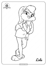 Looney tunes coloring pages coloring page for kids and adults from birds coloring pages, ducks coloring pages. Free Printable Looney Tunes Lola Coloring Pages