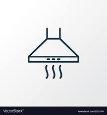 Kitchen Hood Icon Line Symbol Premium