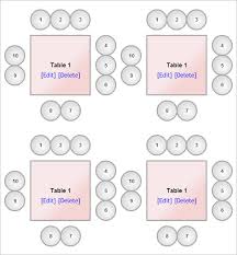 Seating Chart Template 9 Free Word Excel Pdf Format