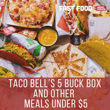 taco bell 5 box and other meals under