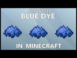 Blue Dye In Minecraft
