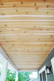 How To Build A Cedar Porch Ceiling