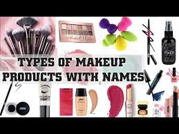 makeup s with name and use types