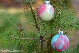 Swirled Paint Ornaments