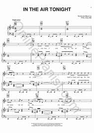Arrangement für klavier, liedtext und akkorden, stimme und klaviatur. In The Air Tonight Piano Sheet Music Onlinepianist