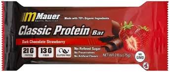 dark chocolate strawberry protein bar
