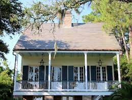 Creole Cottage House Exterior Blue