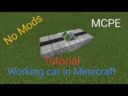working car in minecraft tutorial