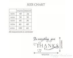 In Everything Give Thanks Wall Decal