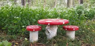 Children S Mushroom Table And Chairstea