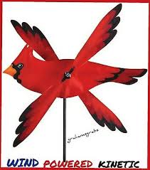 cardinal whirligig wind spinner 17 new