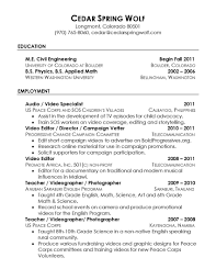  Sample and Example Resume