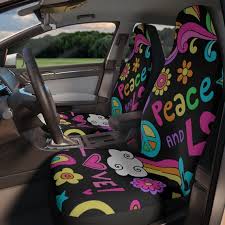 Unique Love Hippie Car Seat Covers