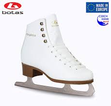 Botas Model Regina Made In Europe Czech Republic Figure Ice Skates For Women Girls Kids Nicole Blades White Color
