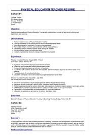 A curriculum vitae (cv), latin for course of life, is a detailed professional document highlighting a person's education, experience and accomplishments. Physical Education Teacher Resume Great Sample Resume