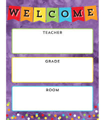 Celebrate Learning Welcome Chart