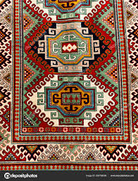 ancient armenian carpet pattern stock