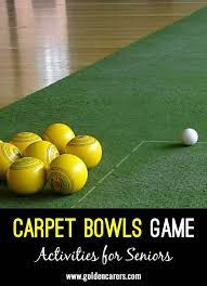 carpet bowls game for seniors