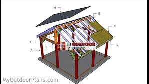 16x16 Pavilion Roof Plans Myoutdoorplans