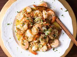 shrimp sci with garlic red pepper
