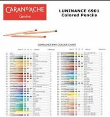 Details About Caran Dache Luminance 6901 Artists Quality Colouring Pencil Full Range Of 76