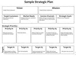5 Strategic Plan Sample Template