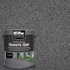 1gal gray granite grip decorative interior exterior concrete floor coating paint