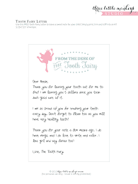 tooth fairy letter template word fill