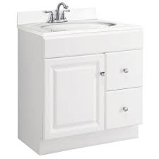Buy bathroom vanity cabinets online at thebathoutlet · free shipping on orders over $99 · save up to 50%! Design House Wyndham 30 In W X 18 In D Unassembled Bath Vanity Cabinet Only In White Semi Gloss 597203 The Home Depot