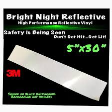 Bright Night Reflective 3m Motorcycle Helmet Safety Tape Decal Sticker Kit Dyi
