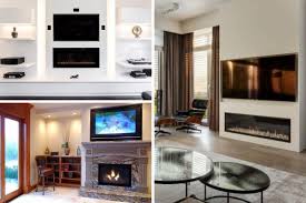mount a tv above an electric fireplace