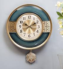 Persian Pendulum Wall Clock Blue By