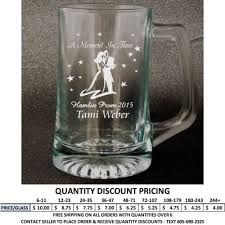 Personalized Beer Mug Glass Custom
