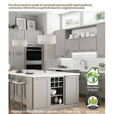 Select the best cabinets, countertops, appliances and more for your kitchen. Hampton Bay Shaker Assembled 36x34 5x24 In Base Kitchen Cabinet With Ball Bearing Drawer Glides In Brindle Kb36 Bdl The Home Depot
