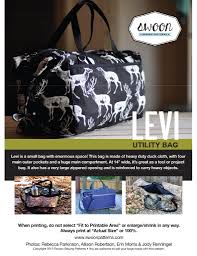 levi utility bag pdf pattern from swoon