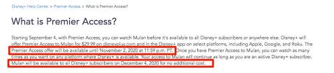 $8.99 monthly or $89.99 yearly. Mulan Will Be Unlocked To All Disney Plus Subscribers December 4