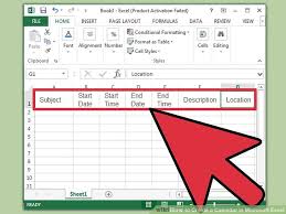 How To Create A Calendar In Microsoft Excel With Pictures