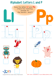letter l and p tracing worksheet free