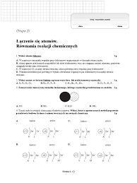 Łączenie Się Atomów Równania Reakcji Chemicznych: Grupa D PDF