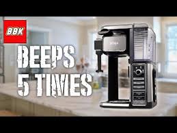 ninja coffee maker beeps