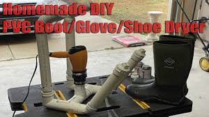 homemade diy pvc boot glove shoe dryer