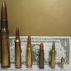 On the right are 50 cal lead slugs used in muzzle loading rifles. 1