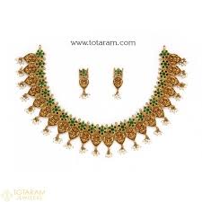 22k gold temple jewellery necklace sets