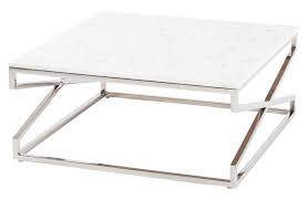 Crossroad White Marble Coffee Table