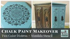 How To Stencil Furniture Plus Two Color