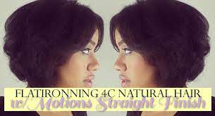 can you flat iron 4c natural hair
