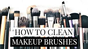 how i clean my makeup brushes naturally