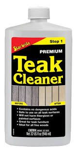 premium teak cleaner step 1